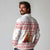 Canada Christmas Long Sleeve Polo Shirt with Beaver Maple Tree Ice Wine Pie and Red White Knit Pattern Design - Wonder Print Shop