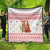 Canada Christmas Quilt with Beaver Maple Tree Ice Wine Pie and Red White Knit Pattern Design - Wonder Print Shop