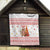 Canada Christmas Quilt with Beaver Maple Tree Ice Wine Pie and Red White Knit Pattern Design - Wonder Print Shop