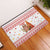 Canada Christmas Rubber Doormat with Beaver Maple Tree Ice Wine Pie and Red White Knit Pattern Design - Wonder Print Shop