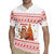 Canada Christmas Rugby Jersey with Beaver Maple Tree Ice Wine Pie and Red White Knit Pattern Design - Wonder Print Shop