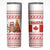 Canada Christmas Skinny Tumbler with Beaver Maple Tree Ice Wine Pie and Red White Knit Pattern Design - Wonder Print Shop