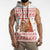Canada Christmas Sleeveless Hoodie with Beaver Maple Tree Ice Wine Pie and Red White Knit Pattern Design - Wonder Print Shop