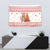 Canada Christmas Tapestry with Beaver Maple Tree Ice Wine Pie and Red White Knit Pattern Design - Wonder Print Shop