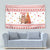 Canada Christmas Tapestry with Beaver Maple Tree Ice Wine Pie and Red White Knit Pattern Design - Wonder Print Shop
