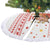 Canada Christmas Tree Skirt with Beaver Maple Tree Ice Wine Pie and Red White Knit Pattern Design - Wonder Print Shop