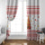 Canada Christmas Window Curtain with Beaver Maple Tree Ice Wine Pie and Red White Knit Pattern Design - Wonder Print Shop