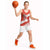 Canada Christmas Basketball Jersey with Santa Playing Hockey Maple Leaf Flag and Red White Knit Pattern Design - Wonder Print Shop
