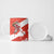Canada Christmas Ceramic Mug with Santa Playing Hockey Maple Leaf Flag and Red White Knit Pattern Design - Wonder Print Shop