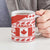 Canada Christmas Ceramic Mug with Santa Playing Hockey Maple Leaf Flag and Red White Knit Pattern Design - Wonder Print Shop