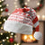 Canada Christmas Santa Hat with Santa Playing Hockey Maple Leaf Flag and Red White Knit Pattern Design - Wonder Print Shop