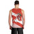 Canada Christmas Men Tank Top with Santa Playing Hockey Maple Leaf Flag and Red White Knit Pattern Design - Wonder Print Shop
