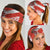 Canada Christmas Neck Gaiter with Santa Playing Hockey Maple Leaf Flag and Red White Knit Pattern Design - Wonder Print Shop