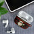 Viking Christmas AirPods Case with Santa Warrior Axe Nordic Symbols Red Green Black Knit Pattern Design - Wonder Print Shop