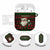 Viking Christmas AirPods Case with Santa Warrior Axe Nordic Symbols Red Green Black Knit Pattern Design - Wonder Print Shop