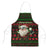 Viking Christmas Apron with Santa Warrior Axe Nordic Symbols Red Green Black Knit Pattern Design - Wonder Print Shop