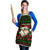 Viking Christmas Apron with Santa Warrior Axe Nordic Symbols Red Green Black Knit Pattern Design - Wonder Print Shop