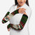Viking Christmas Arm Sleeves with Santa Warrior Axe Nordic Symbols Red Green Black Knit Pattern Design - Wonder Print Shop