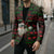 Viking Christmas Blazer with Santa Warrior Axe Nordic Symbols Red Green Black Knit Pattern Design - Wonder Print Shop