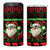 Viking Christmas 4 in 1 Can Cooler Tumbler with Santa Warrior Axe Nordic Symbols Red Green Black Knit Pattern Design - Wonder Print Shop