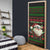 Viking Christmas Door Cover with Santa Warrior Axe Nordic Symbols Red Green Black Knit Pattern Design - Wonder Print Shop