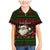Viking Christmas Family Matching Mermaid Dress and Hawaiian Shirt with Santa Warrior Axe Nordic Symbols Red Green Black Knit Pattern Design - Wonder Print Shop