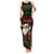 Viking Christmas Family Matching Tank Maxi Dress and Hawaiian Shirt with Santa Warrior Axe Nordic Symbols Red Green Black Knit Pattern Design - Wonder Print Shop