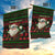 Viking Christmas Garden Flag with Santa Warrior Axe Nordic Symbols Red Green Black Knit Pattern Design - Wonder Print Shop