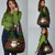 Viking Christmas Grocery Bag with Santa Warrior Axe Nordic Symbols Red Green Black Knit Pattern Design - Wonder Print Shop