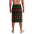 Viking Christmas Lavalava with Santa Warrior Axe Nordic Symbols Red Green Black Knit Pattern Design - Wonder Print Shop