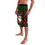 Viking Christmas Lavalava with Santa Warrior Axe Nordic Symbols Red Green Black Knit Pattern Design - Wonder Print Shop