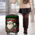 Viking Christmas Luggage Cover with Santa Warrior Axe Nordic Symbols Red Green Black Knit Pattern Design - Wonder Print Shop