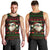 Viking Christmas Men Tank Top with Santa Warrior Axe Nordic Symbols Red Green Black Knit Pattern Design - Wonder Print Shop