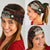 Viking Christmas Neck Gaiter with Santa Warrior Axe Nordic Symbols Red Green Black Knit Pattern Design - Wonder Print Shop