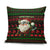 Viking Christmas Pillow Cover with Santa Warrior Axe Nordic Symbols Red Green Black Knit Pattern Design - Wonder Print Shop