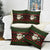 Viking Christmas Pillow Cover with Santa Warrior Axe Nordic Symbols Red Green Black Knit Pattern Design - Wonder Print Shop