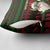 Viking Christmas Pillow Cover with Santa Warrior Axe Nordic Symbols Red Green Black Knit Pattern Design - Wonder Print Shop