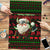 Viking Christmas Puzzle with Santa Warrior Axe Nordic Symbols Red Green Black Knit Pattern Design - Wonder Print Shop