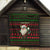 Viking Christmas Quilt with Santa Warrior Axe Nordic Symbols Red Green Black Knit Pattern Design - Wonder Print Shop