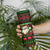 Viking Christmas Skinny Tumbler with Santa Warrior Axe Nordic Symbols Red Green Black Knit Pattern Design - Wonder Print Shop