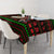 Viking Christmas Tablecloth with Santa Warrior Axe Nordic Symbols Red Green Black Knit Pattern Design - Wonder Print Shop