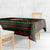 Viking Christmas Tablecloth with Santa Warrior Axe Nordic Symbols Red Green Black Knit Pattern Design - Wonder Print Shop