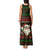 Viking Christmas Tank Maxi Dress with Santa Warrior Axe Nordic Symbols Red Green Black Knit Pattern Design - Wonder Print Shop