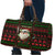 Viking Christmas Travel Bag with Santa Warrior Axe Nordic Symbols Red Green Black Knit Pattern Design - Wonder Print Shop
