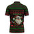 Viking Christmas Zipper Polo Shirt with Santa Warrior Axe Nordic Symbols Red Green Black Knit Pattern Design - Wonder Print Shop
