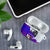 Viking Christmas AirPods Case with Santa in Longship Dragon Head Helmet Runes Blue Red Knit Pattern Design - Wonder Print Shop