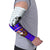 Viking Christmas Arm Sleeves with Santa in Longship Dragon Head Helmet Runes Blue Red Knit Pattern Design - Wonder Print Shop