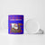 Viking Christmas Ceramic Mug with Santa in Longship Dragon Head Helmet Runes Blue Red Knit Pattern Design - Wonder Print Shop