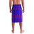 Viking Christmas Lavalava with Santa in Longship Dragon Head Helmet Runes Blue Red Knit Pattern Design - Wonder Print Shop