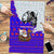 Viking Christmas Puzzle with Santa in Longship Dragon Head Helmet Runes Blue Red Knit Pattern Design - Wonder Print Shop